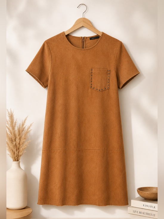 Olivaceous Dresses & Skirts - Olivaceous Vegan Suede Mini Dress (rack)